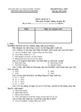 Đề kiểm tra 1 tiết năm học 2013-2014 môn lịch sử 8 thời gian 45 phút